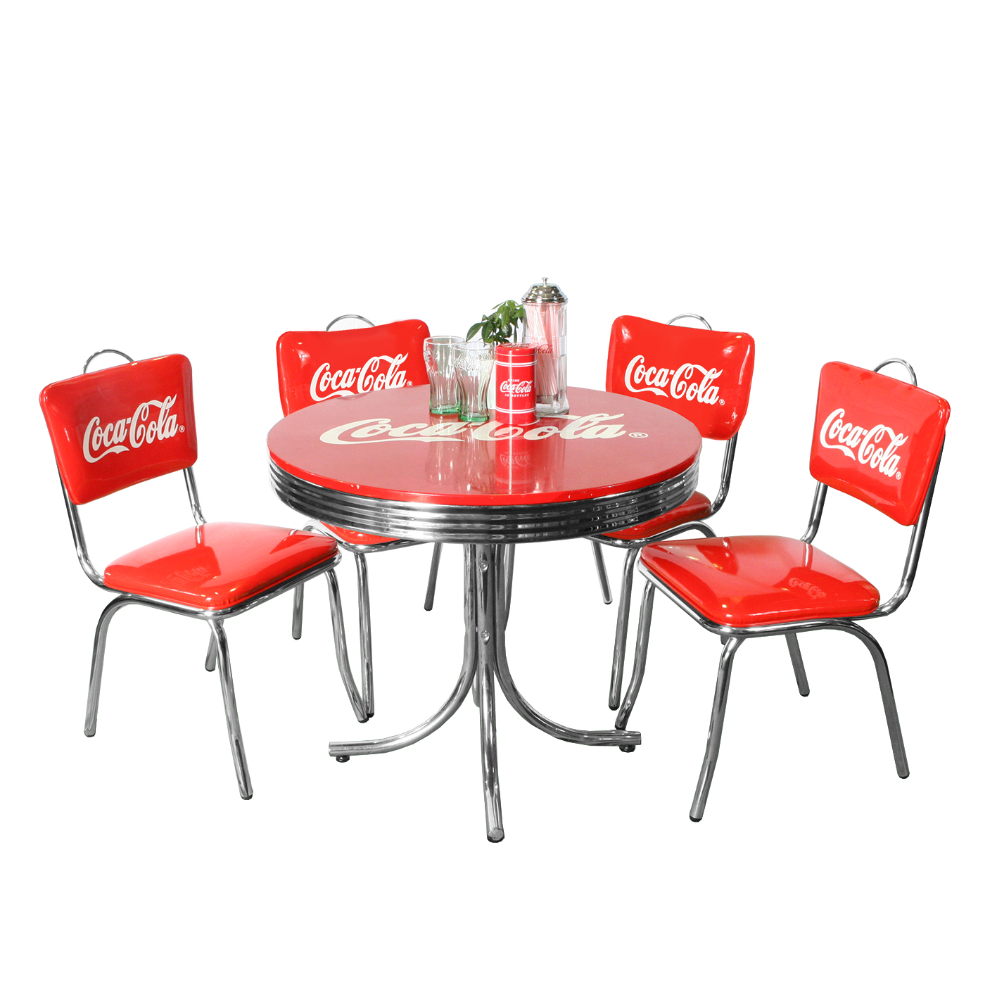 コカ・コーラ椅子、テーブル３点セット - テーブル/チェア